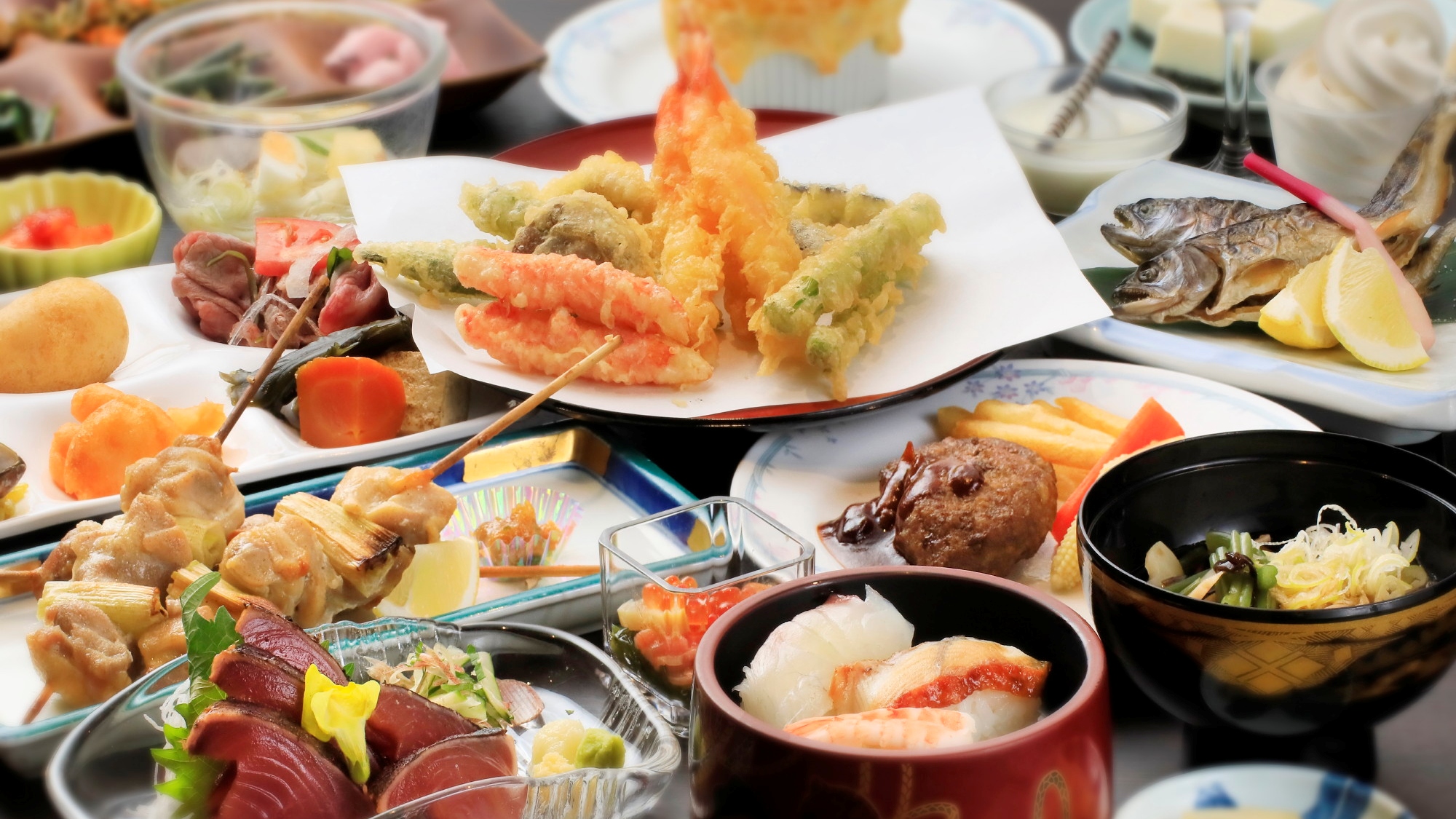 夕食バイキングお料理イメージ※季節によりお料理の内容が異なります。