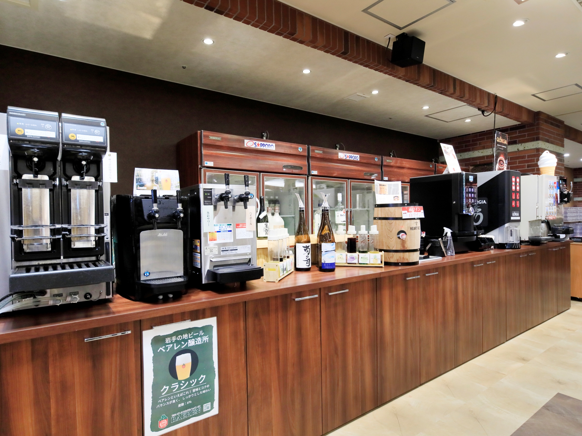 ・バイキング会場 ドリンクコーナー