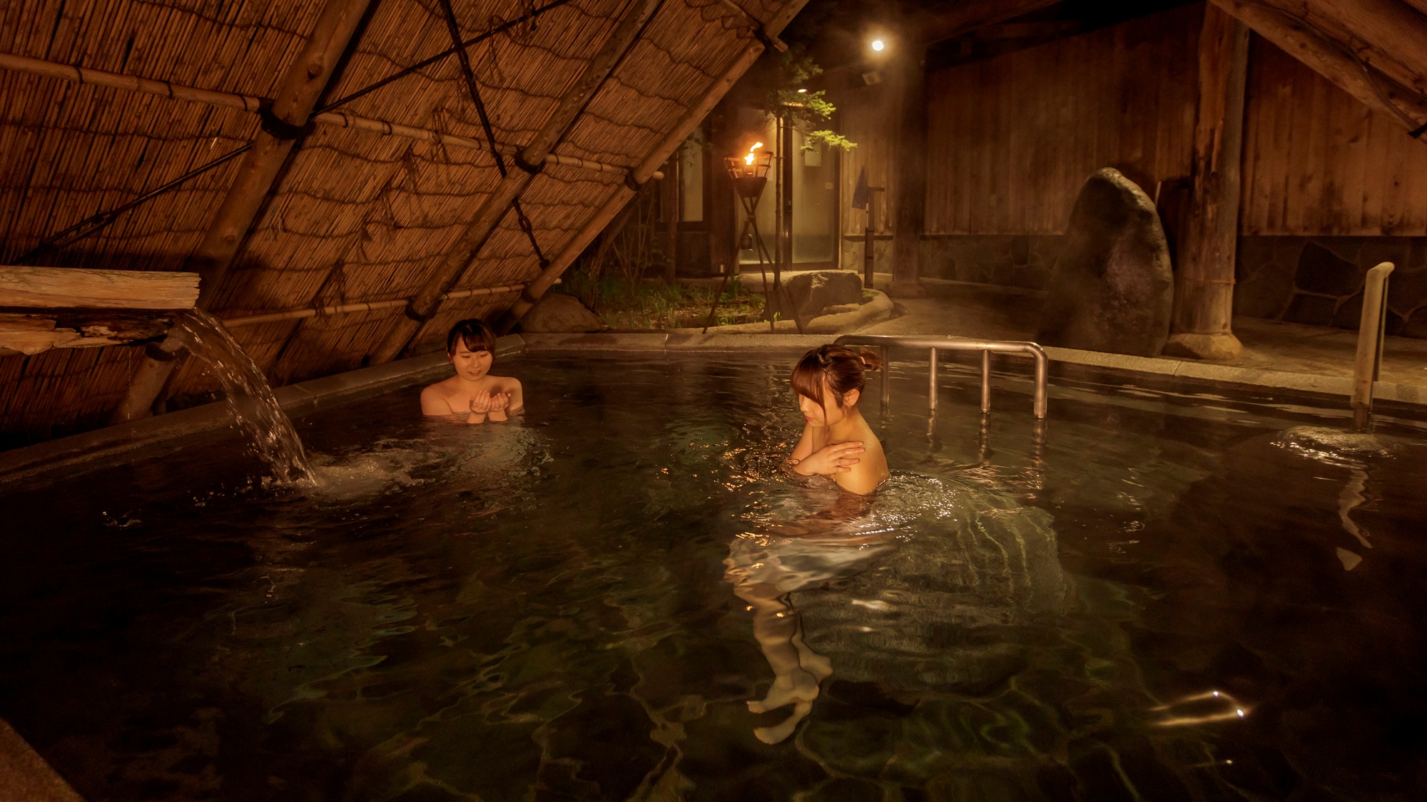 縄文の湯しだないの湯・ストーンサークルの湯-夜女子