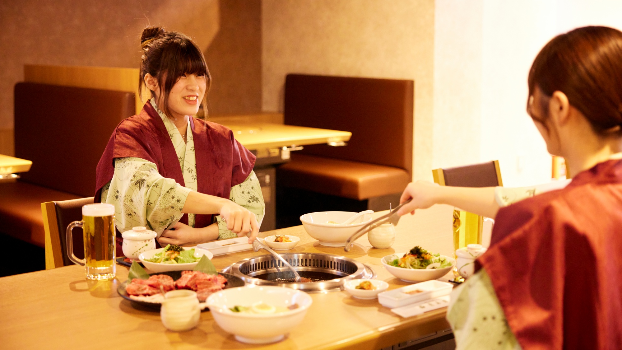 【夕食】「黒ひげ Produced by 髭」本場の盛岡冷麺と美味しい焼肉をお楽しみいただけます。