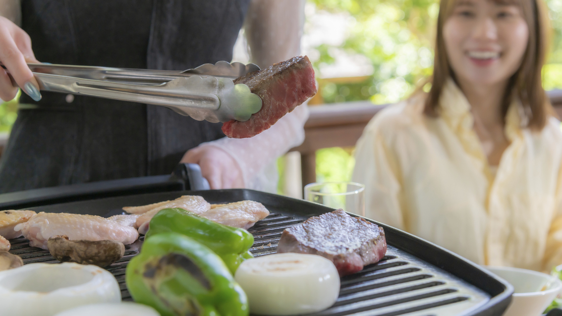 黒毛和牛と海鮮を味わうテラスBBQプラン