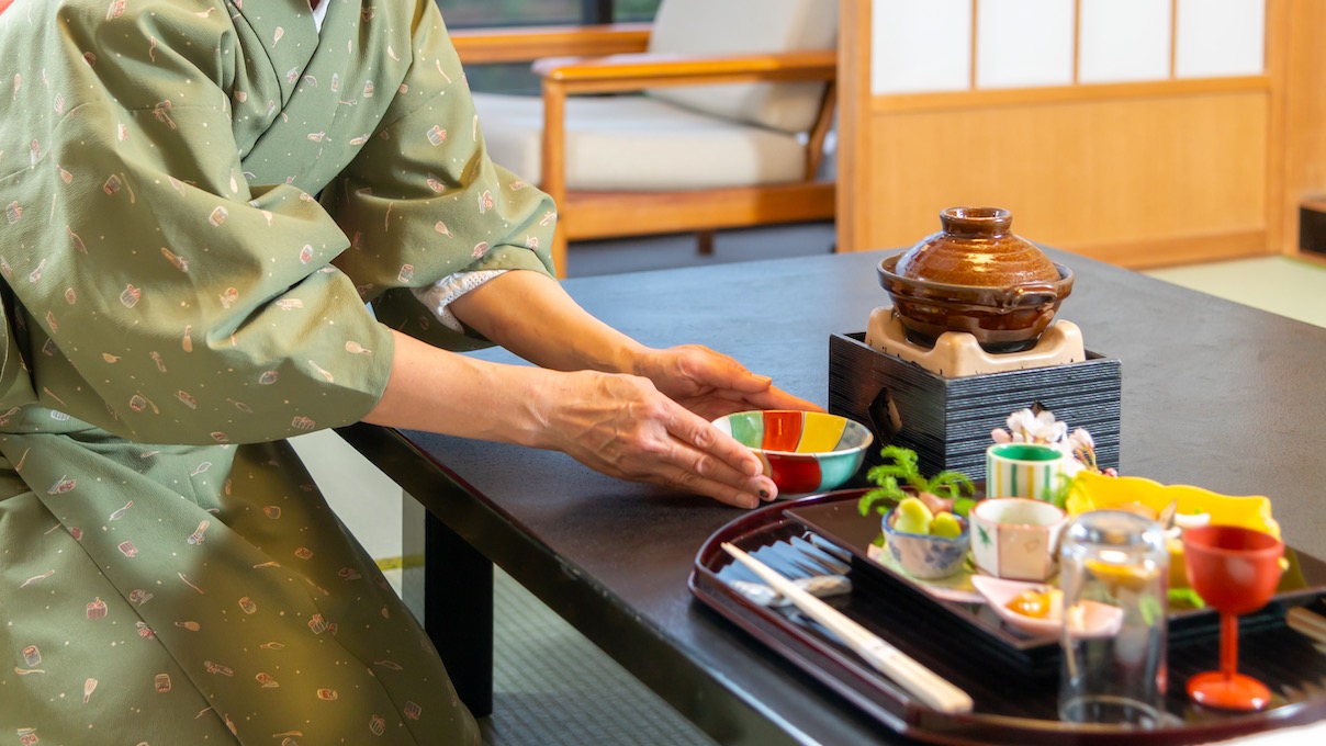 お部屋食の様子