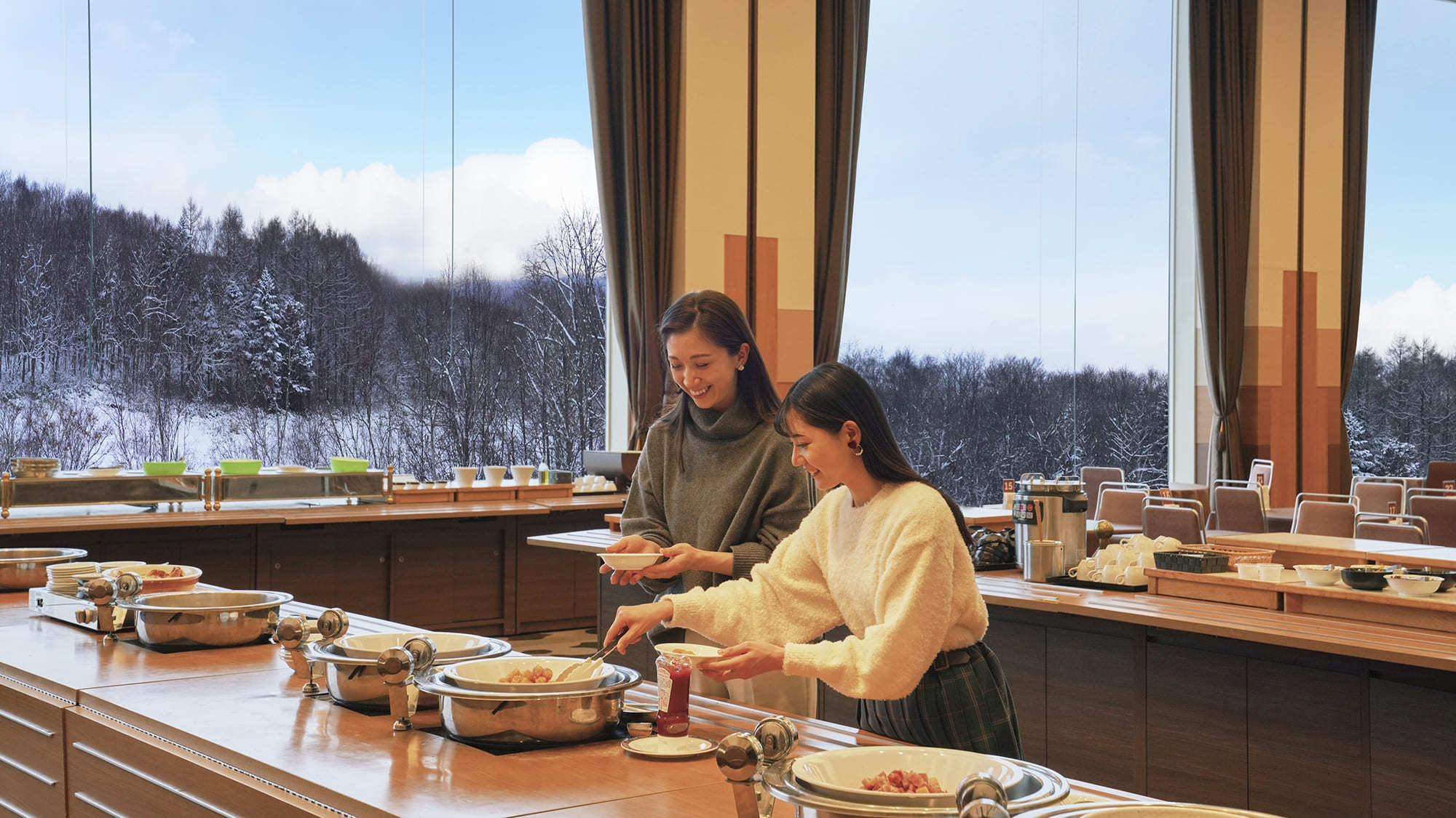 グリーンピア大沼スキー場　1日リフト券＆朝食付きプラン