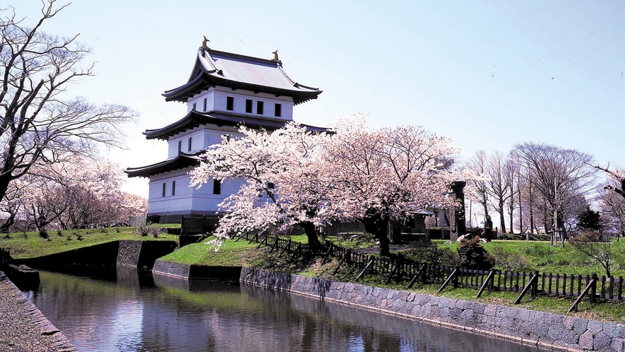 【松前公園】道内唯一の日本旧式城郭です。