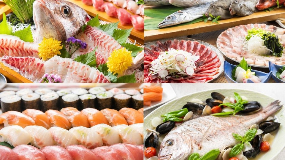 【淡路島の魚を食べ尽くす】おさかなビュッフェ＆フリードリンク〜ご夕食はビュッフェ（朝食付き）