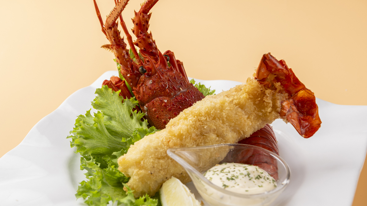 オプション料理　伊勢海老のエビフライ