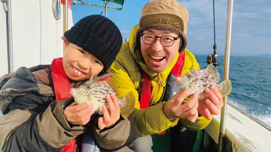 大人気！船釣り体験カワハギ便！！