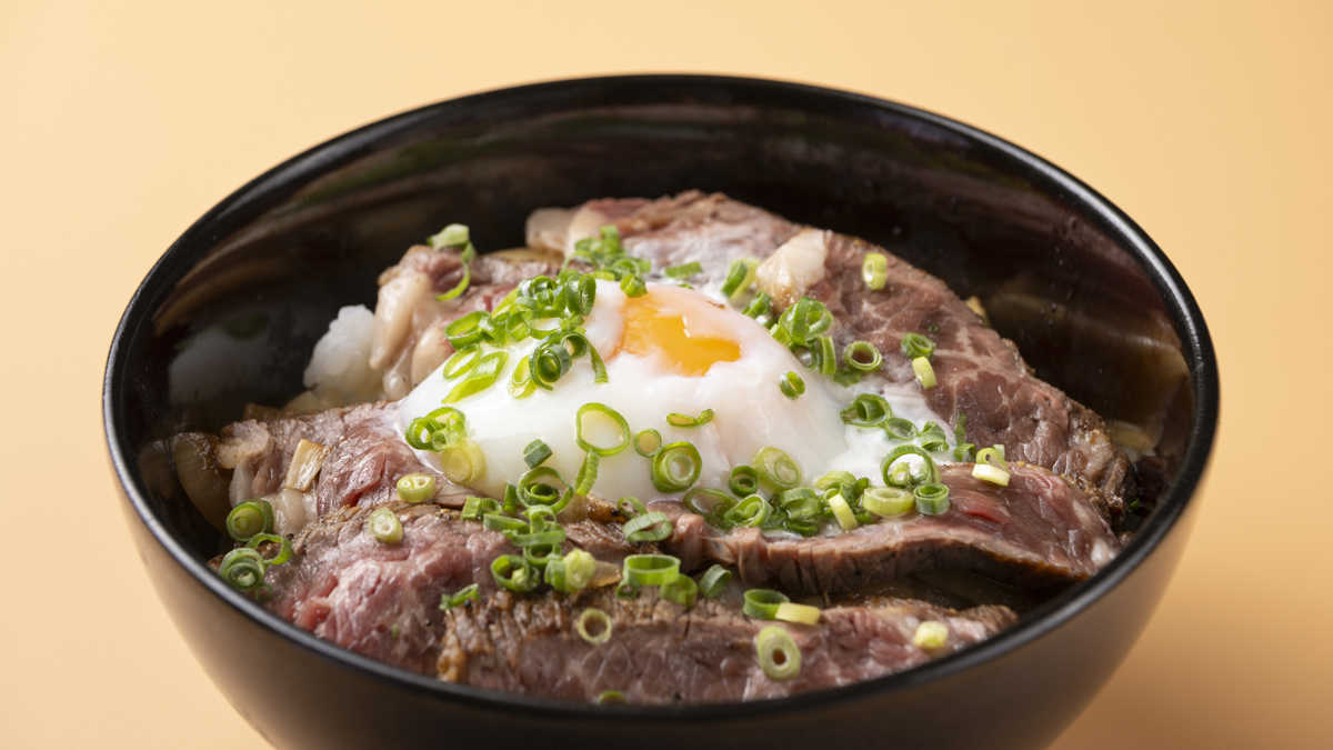オプション料理　淡路牛のステーキ丼