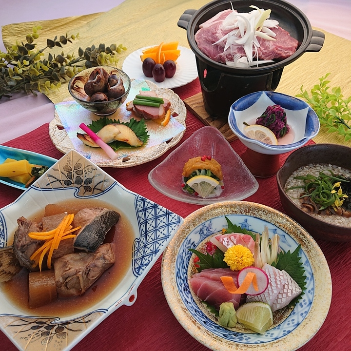 地酒のウェルカムドリンク★夕食自慢★料理長おまかせ季節の和食膳プラン