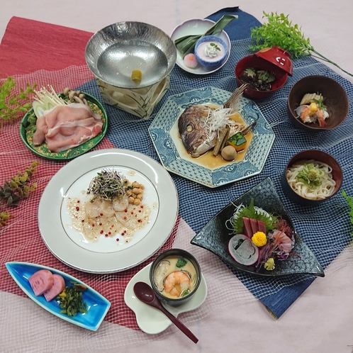 洋食付　帆立と魚のカルパッチョ