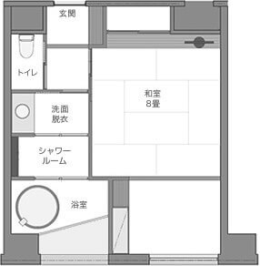 【四季彩】間取図 ｢若竹｣｢松葉｣｢山吹｣