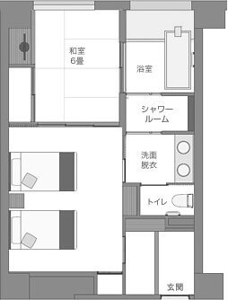 【四季彩】間取図 ｢紅梅｣｢牡丹｣｢菖蒲｣