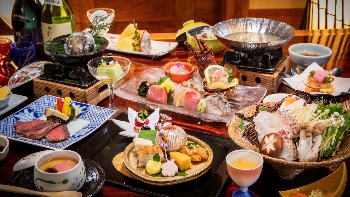 *..+■贅沢〜こだわりの海の幸〜五十集会席「濤綾-とうりょう」＜アウト11時＆貸切風呂無料＞