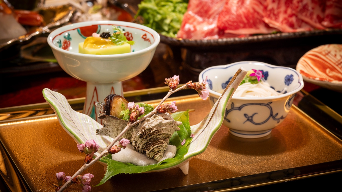 *..+■お肉もお魚も愉しみたい〜五十集会席「月彩-かっさい」＜アウト11時＆貸切風呂無料＞