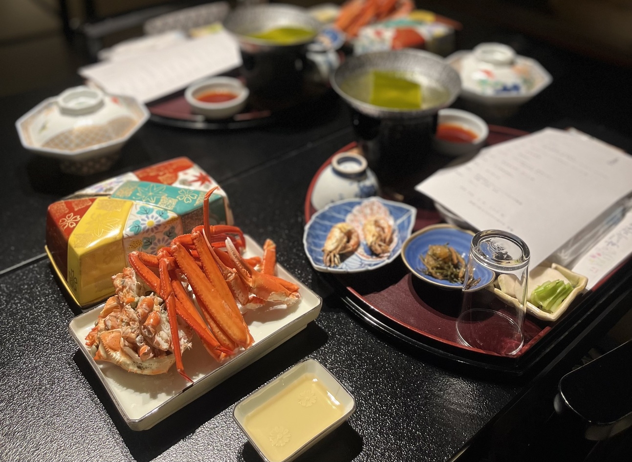 【冬季限定　贅沢蟹会席プラン】わんこと一緒に蟹食べ行こう！　蟹会席