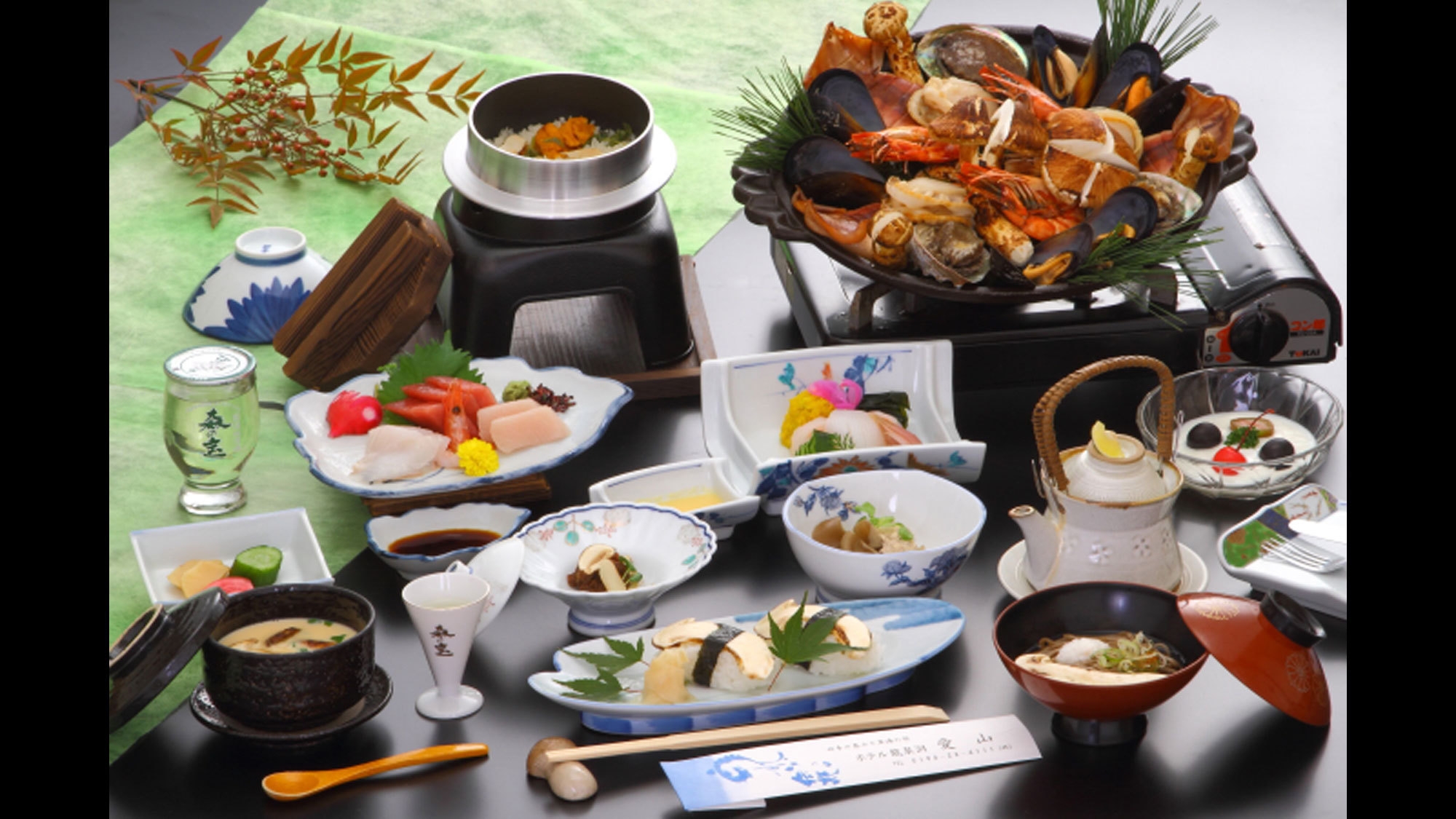 「岩泉まつたけ」と三陸名産あわびを贅沢に！【松茸宝楽焼きプラン・会場食・夕朝2食付】