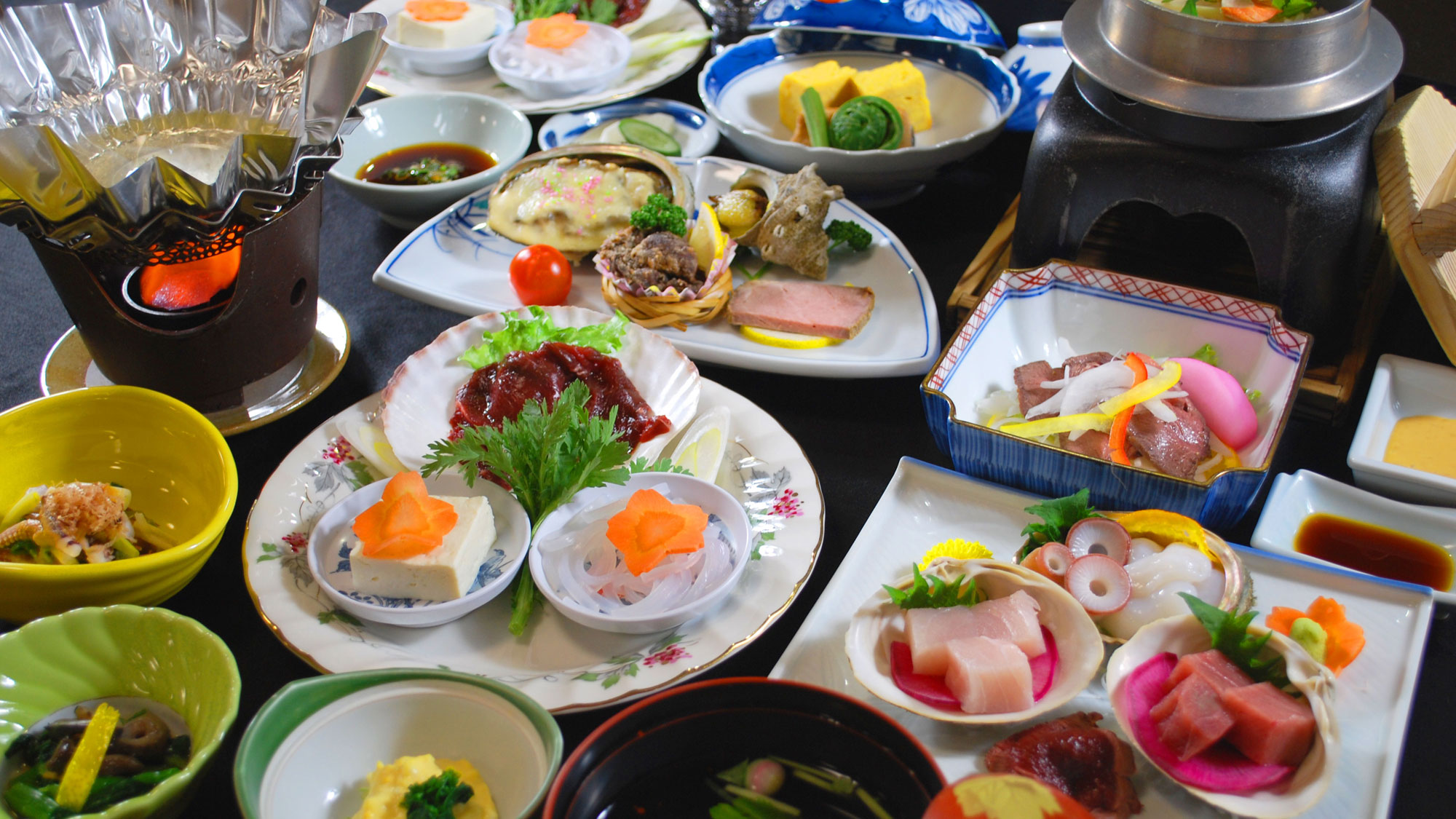 【岩泉のジビエ料理】鹿肉ジビエ御膳（お料理一例）