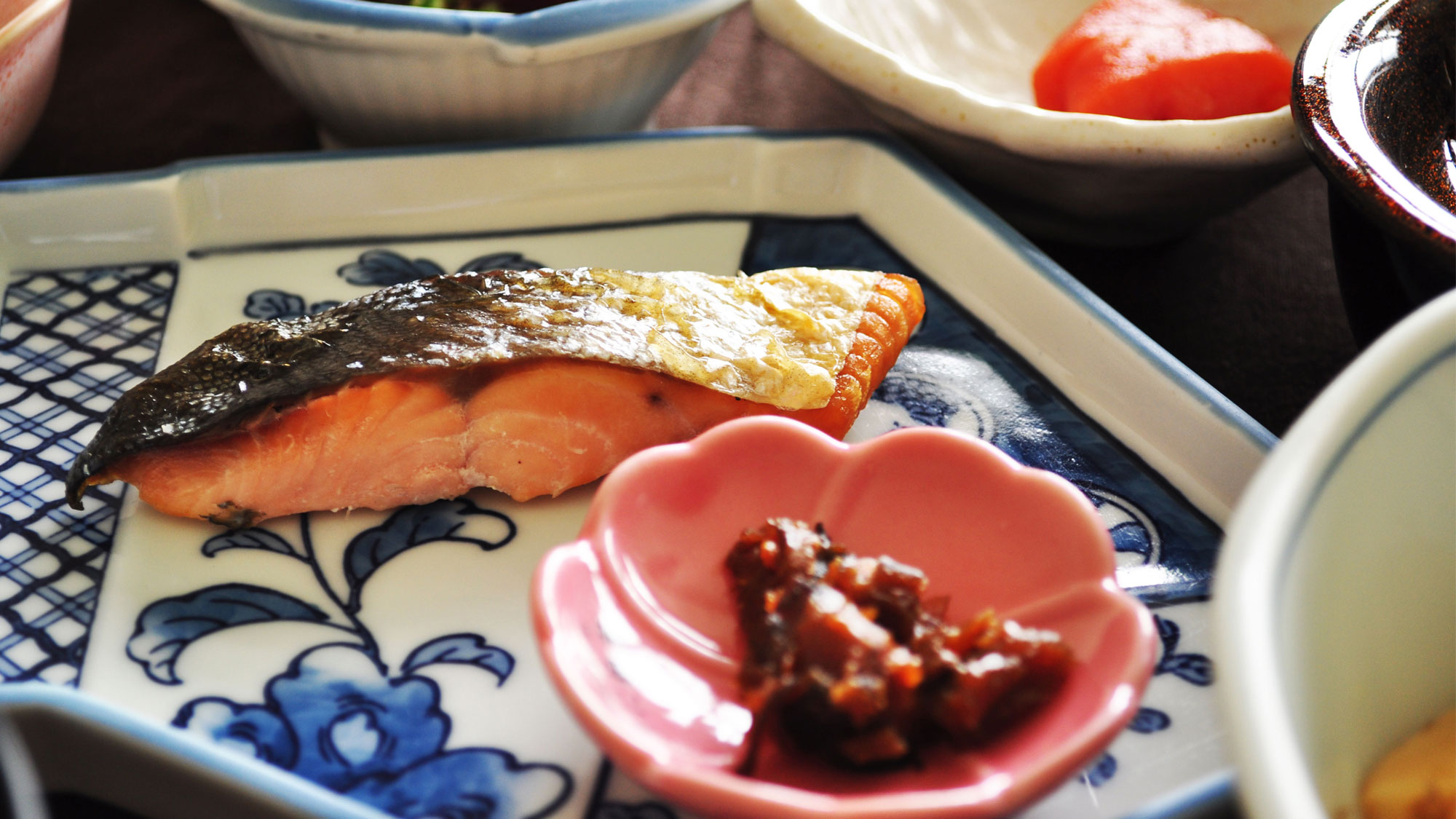 【朝食】白いご飯に合うおかずがうれしい。