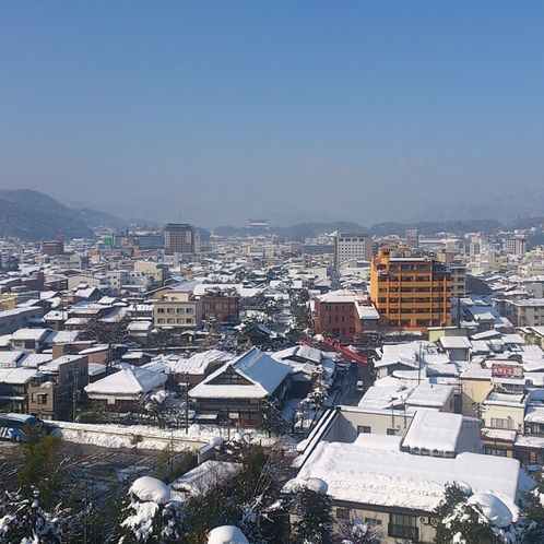 ５階「織姫」からの雪景色