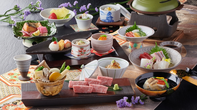 【飛騨美食会席】A5飛騨牛と旬の新鮮食材を堪能