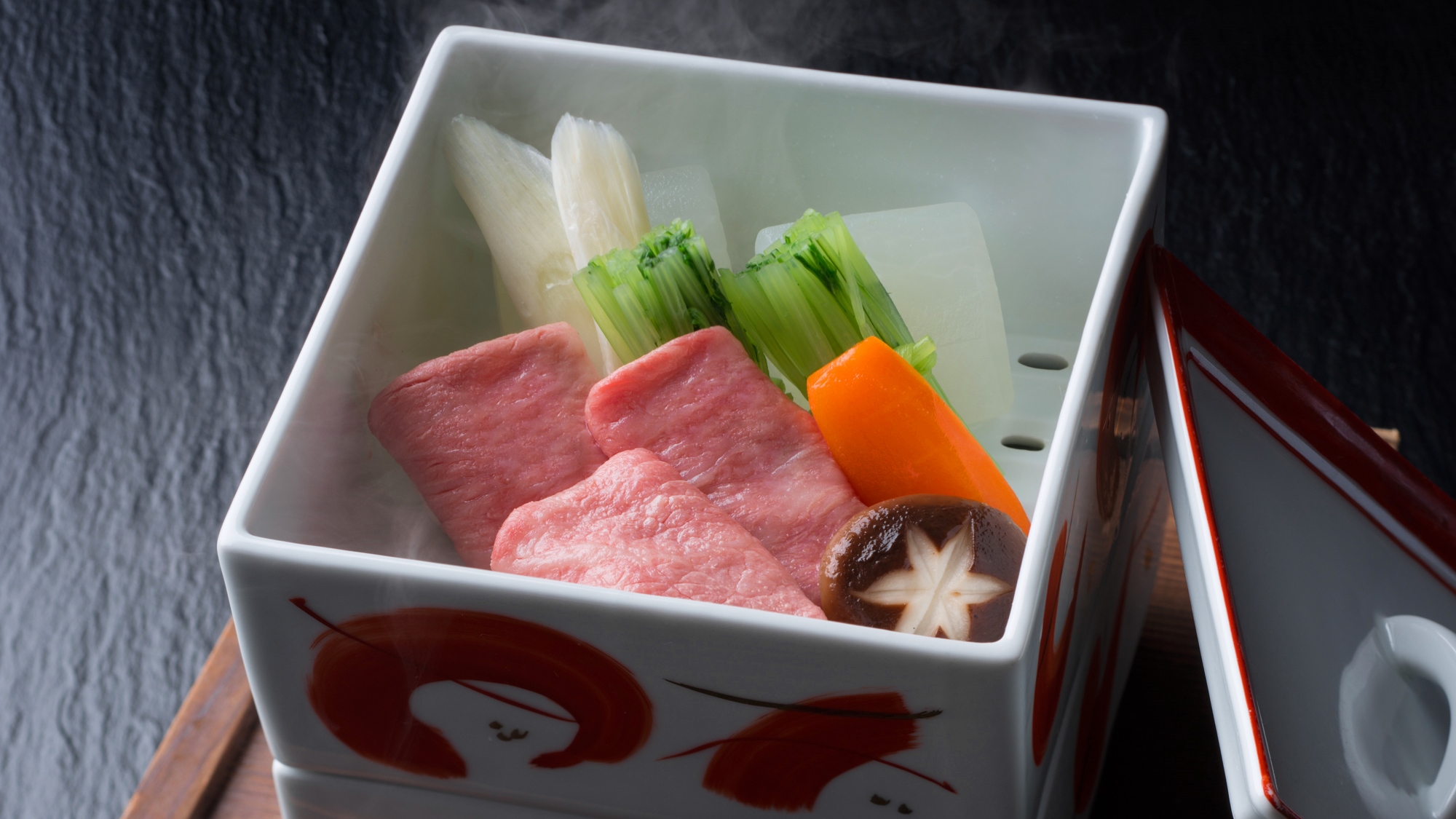 【飛騨牛三昧☆特上・温泉蒸し】