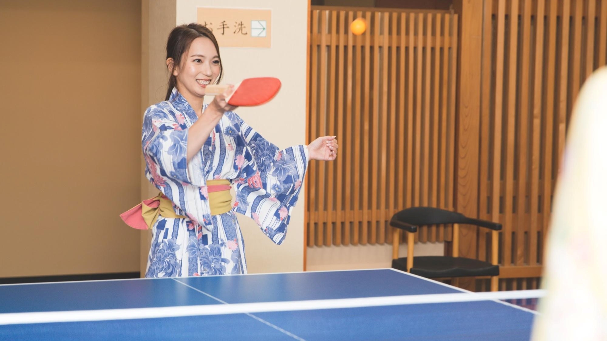 温泉といえば卓球！