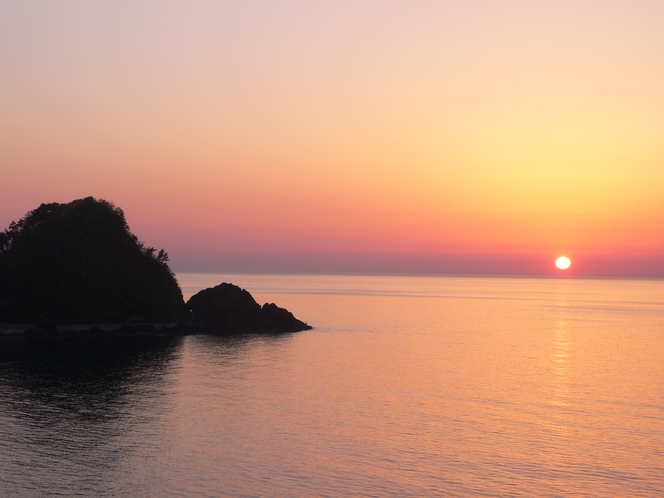 ５月の夕陽