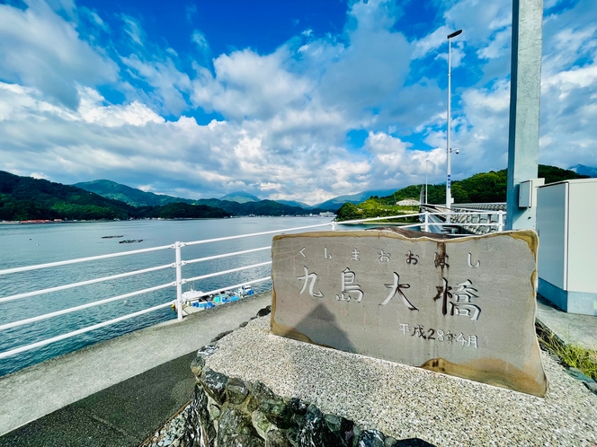 【周辺　観光】九島大橋が架かる前は定期フェリーが行き来していました