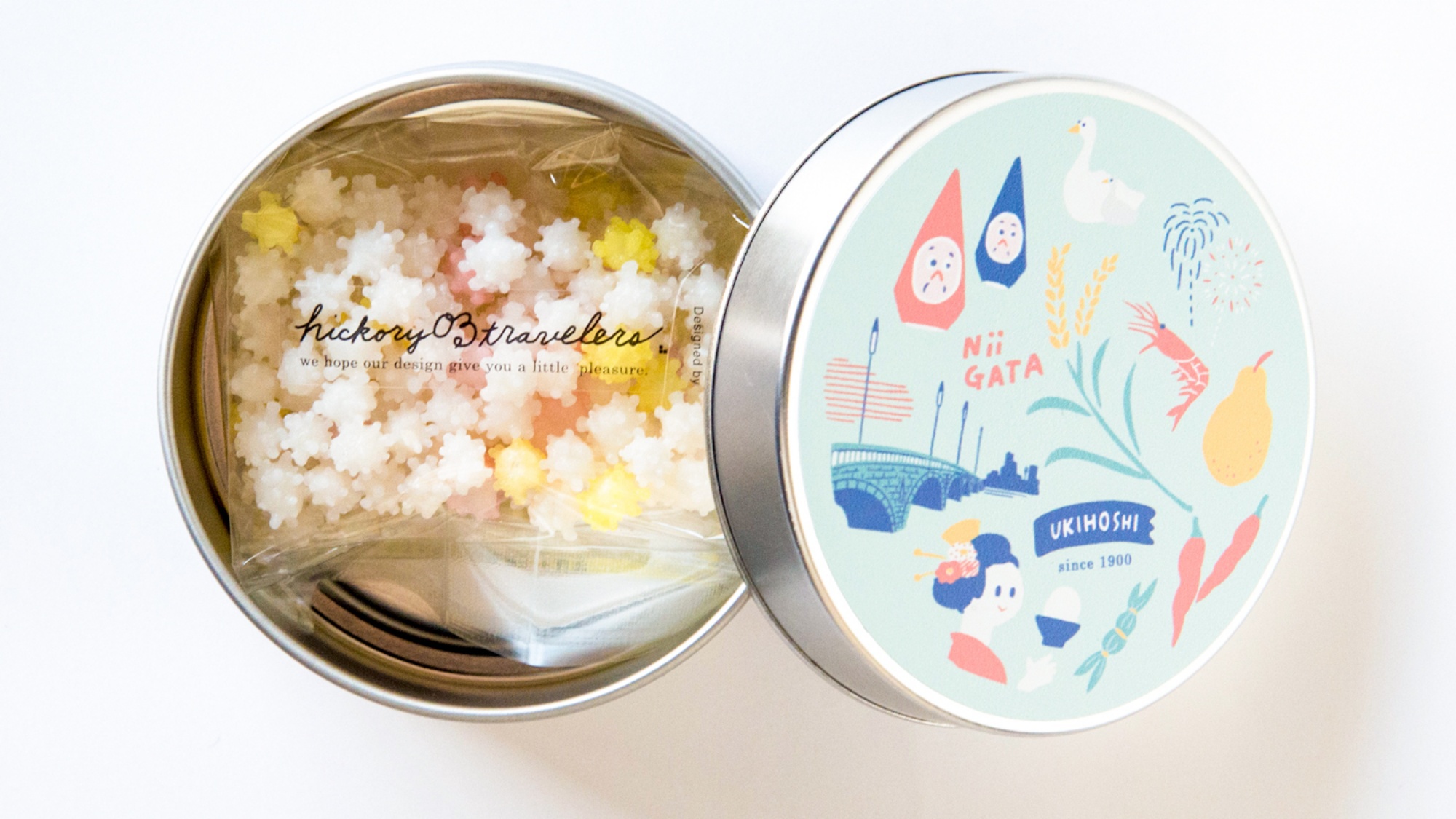 【にいがた土産】春を感じるさくら味の懐かしいお菓子「浮き星」＆ドリップコーヒー付プラン（朝食付）