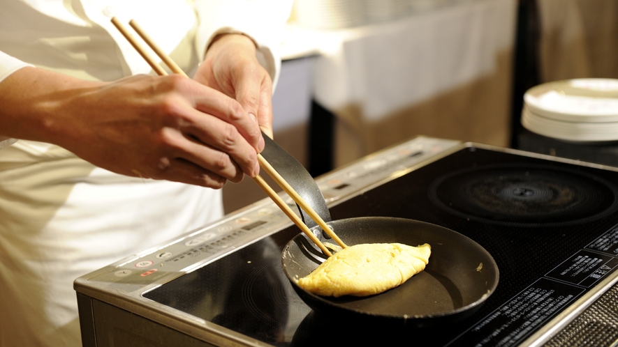 朝食ブッフェ「オムレツ」