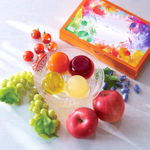 『もりもと本店』のゼリー付プラン（素泊り）人気の「太陽いっぱいのゼリー4個セット」お土産にも！