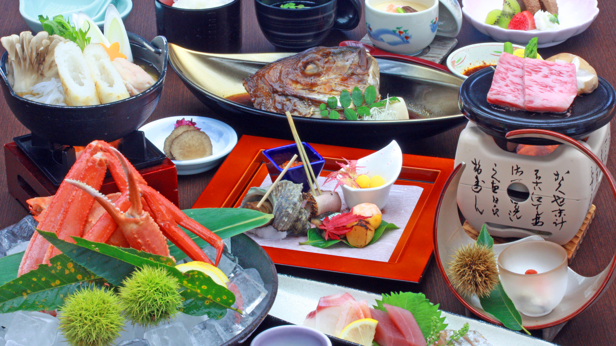 <秋田・男鹿グルメ>～秋田錦牛・きりたんぽ鍋・男鹿の赤がに・男鹿産真鯛～01