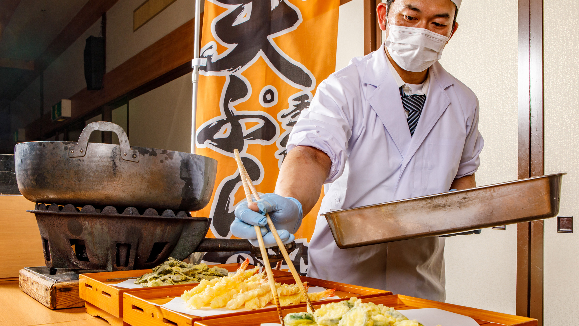 夕食バイキング～天ぷら