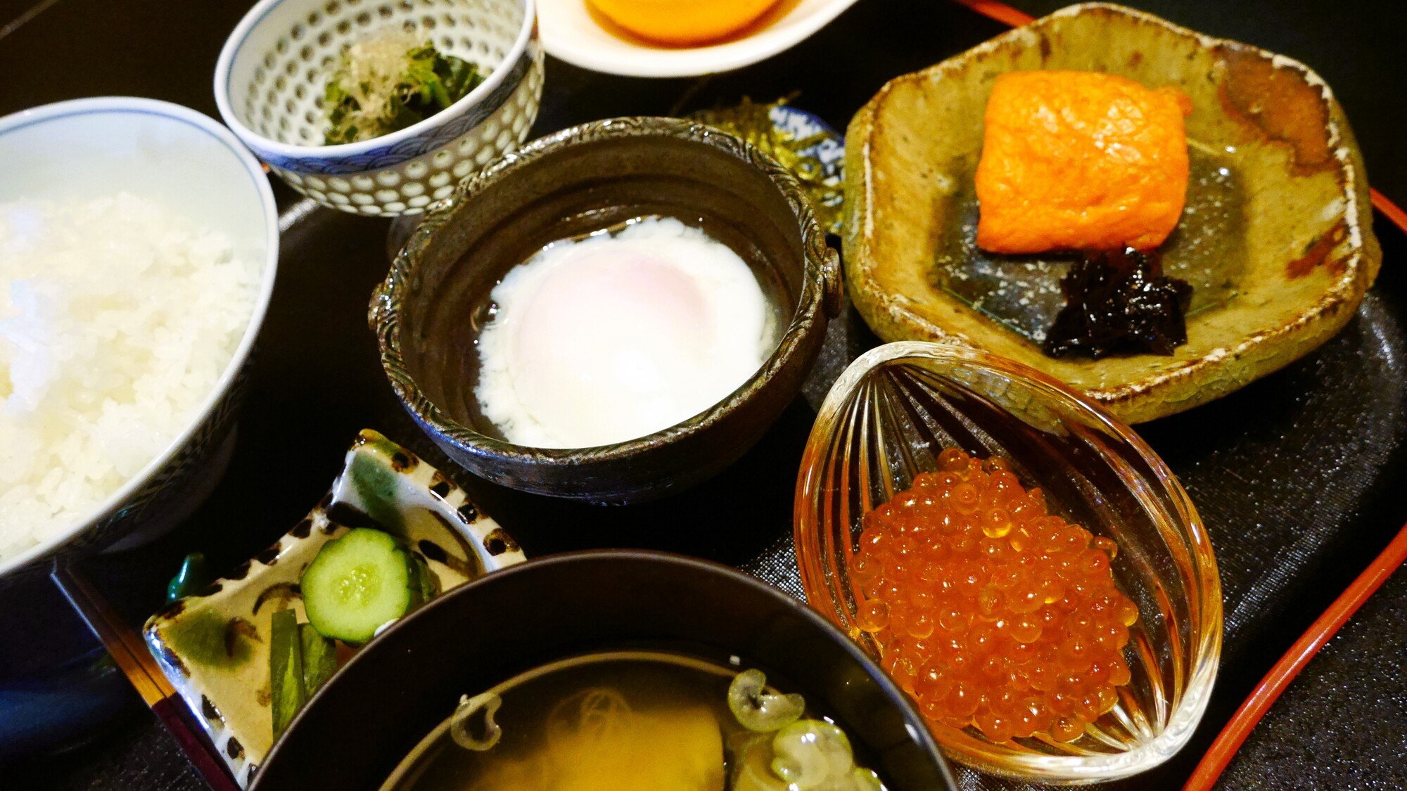 いくらと鮭の親子丼