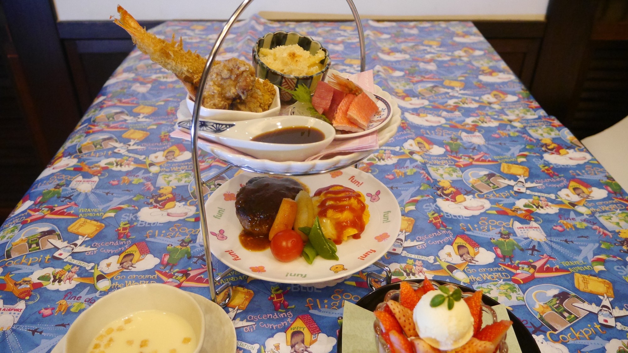 幼児用お子様ランチ：夕食の一例