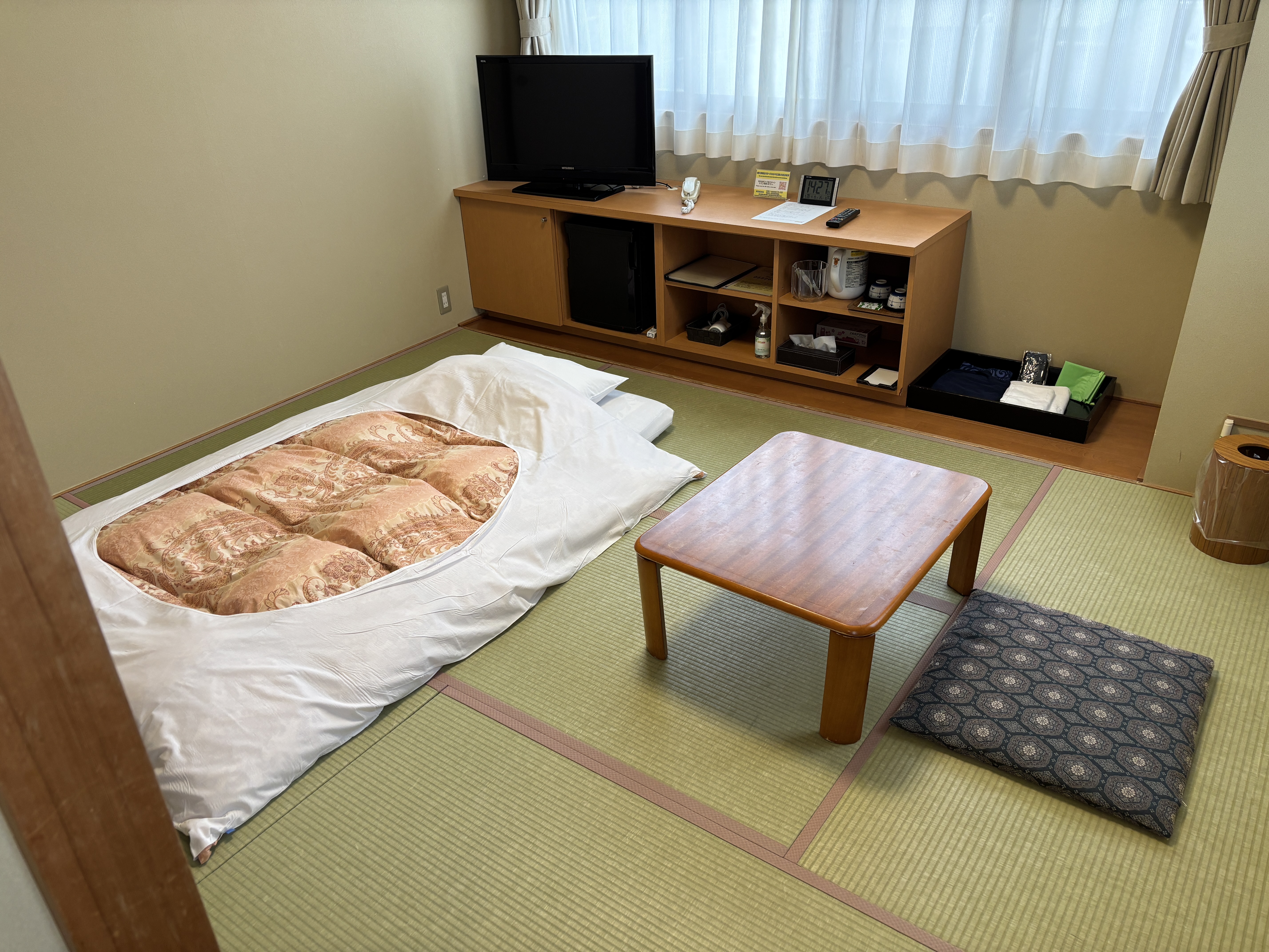 和室8帖を1人利用で快適な宿泊を