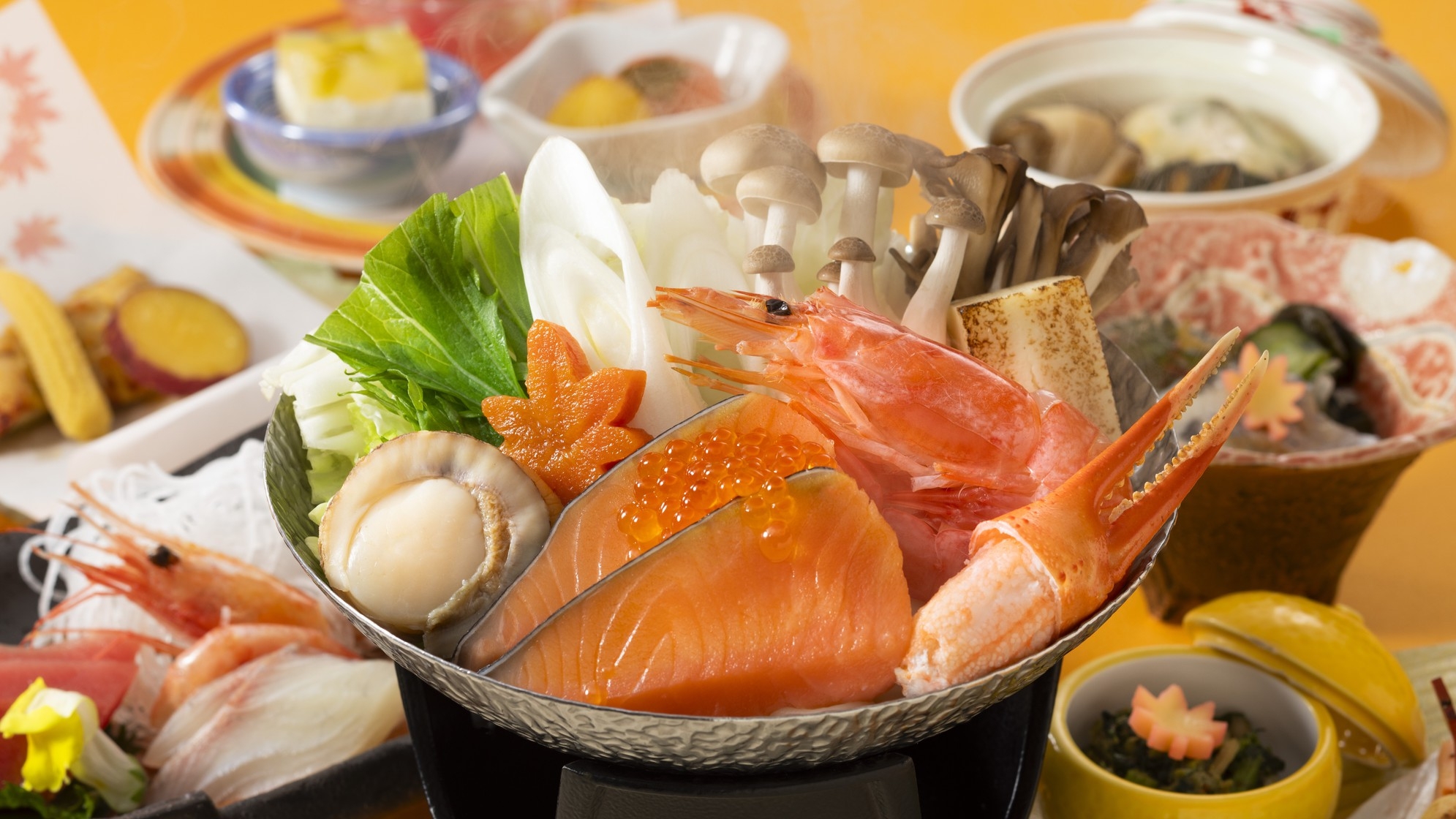 【早期予約60日】〜遊湯食彩〜【海鮮料理メイン】■笑福御膳■　夕食はお部屋で♪〇