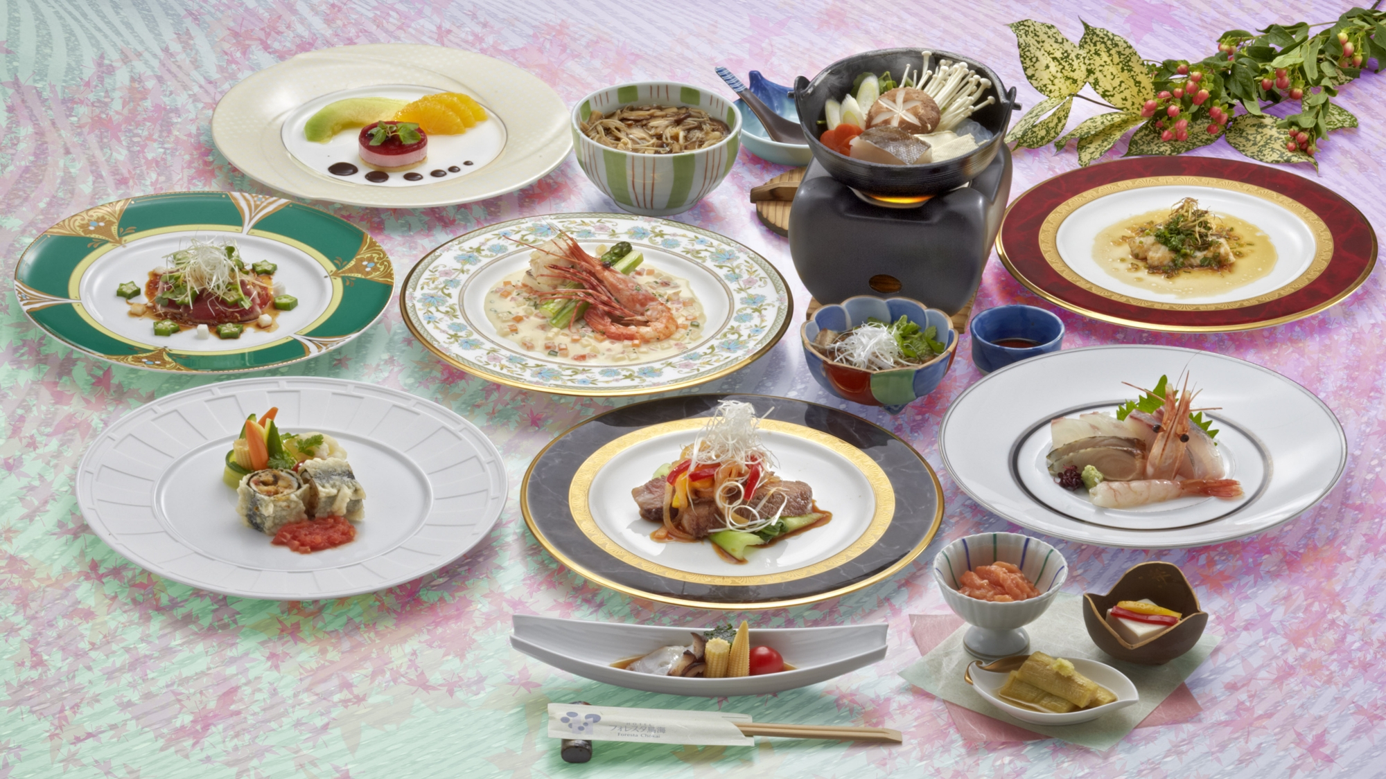 *【和・洋会席コース】一例。和と洋の&ldquo;いいとこ取り&rdquo;を堪能できるコース。