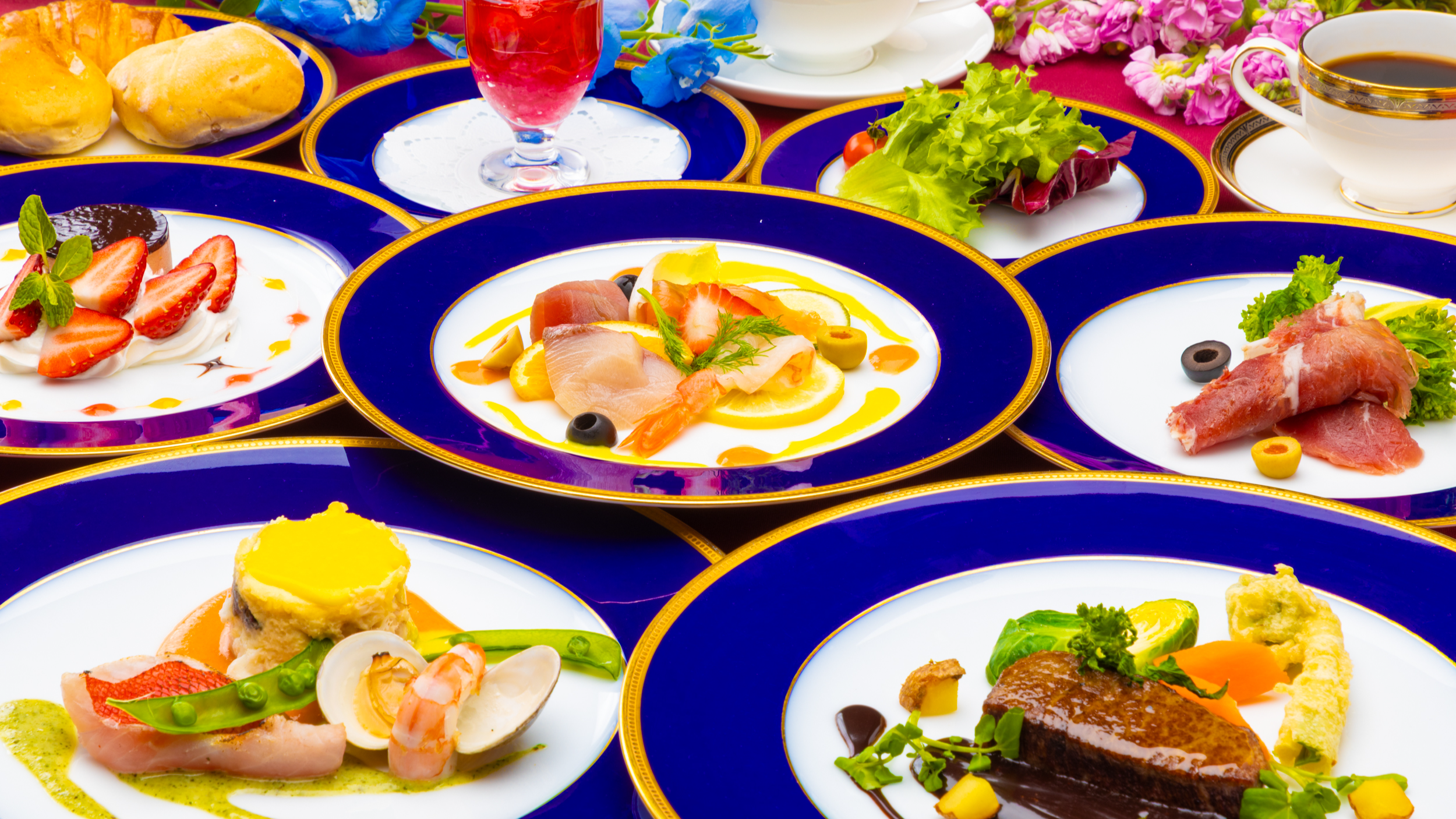 ～シェフ特選フレンチコース～みかわ牛や金目鯛などを使用した最上級コース