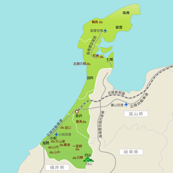 石川旅行 宿泊予約 地図から宿泊先を探す 楽天トラベル