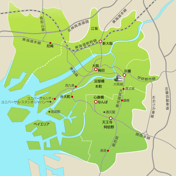 大阪旅行 宿泊予約 地図から宿泊先を探す 楽天トラベル
