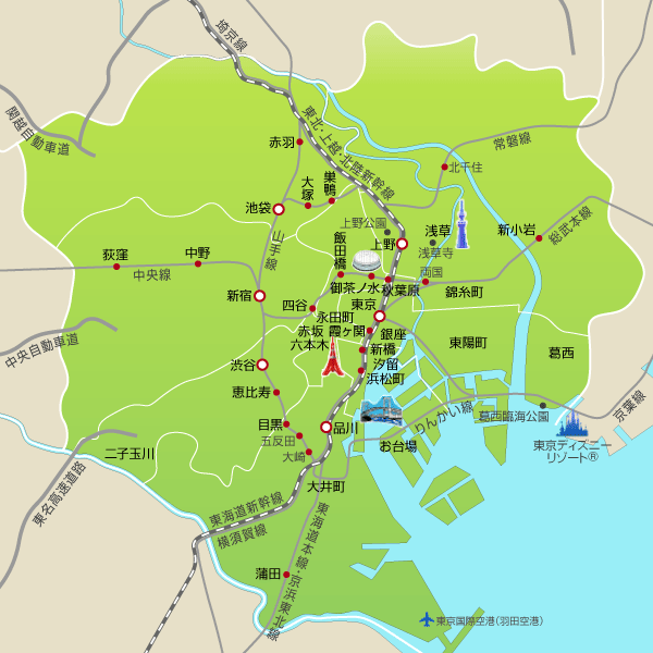 東京２３区日帰り旅行 デイユース 地図から探す 楽天トラベル