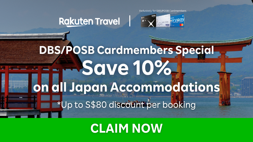 DBS/POSB Cardmembers Special, 10% off all hotels  