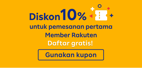 Diskon 10% untuk pemesanan pertama Member Rakuten
